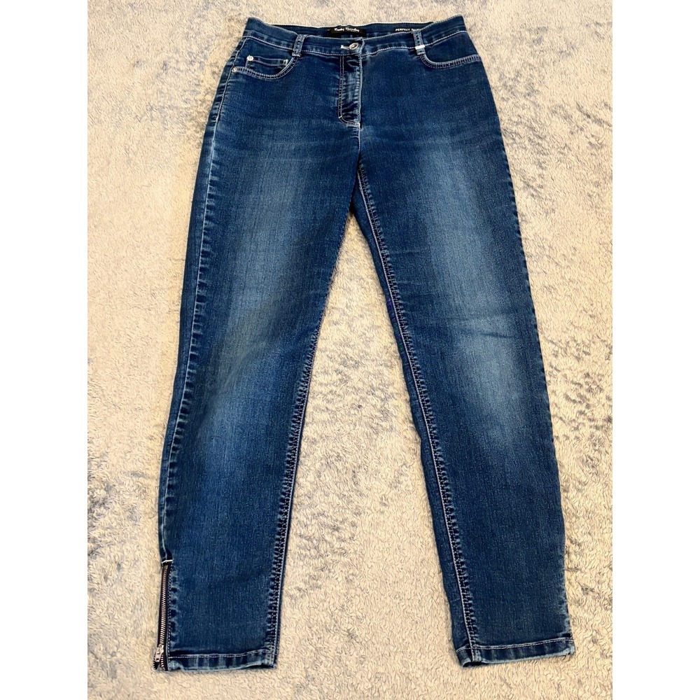 Betty Barclay Perfect Body Jeans Womens 6 Blue Denim Dark Wash Stretch Casual